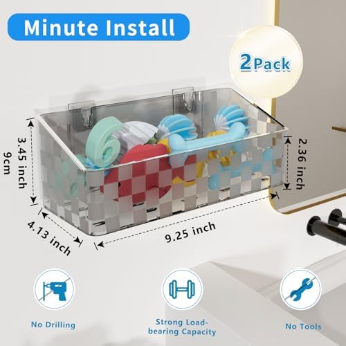 Natheeph 2 Pack Bath Toy Storage Holder