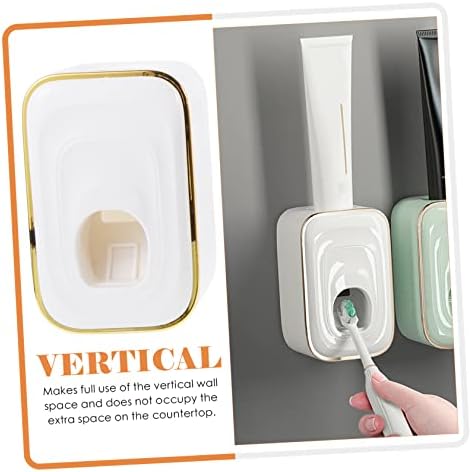 LIFKOME Wall Mounted Toothbrush Holder Organizer