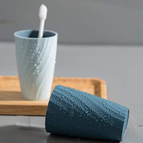 Double-Layer Toothbrush Cup Screw-Thread Design Functional Stylish