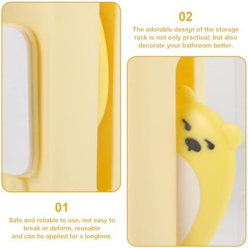 Two-Piece Electric Toothbrush Holders - Magnetic Durable for Home Use