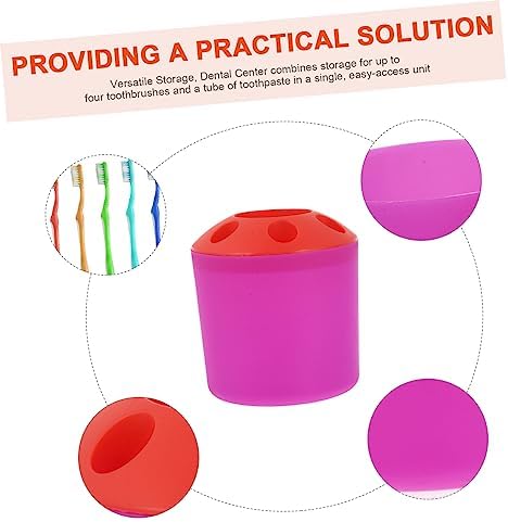 Beatifufu Toothbrush Holder 4 Slot Organizer