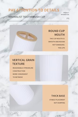 Bamboo Toothbrush Holder - compact stylish organized