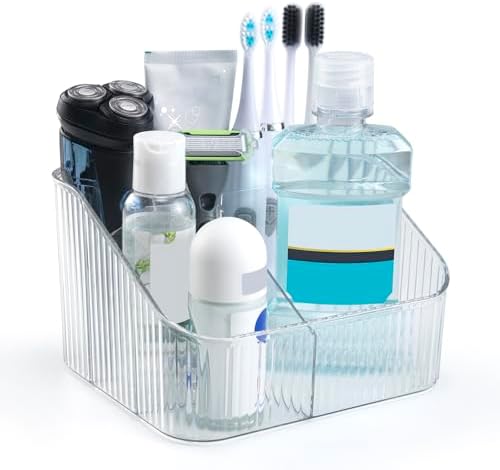 Secure 4 Slot Countertop Toothbrush Holder for Encoding BPA-Free and Durable
