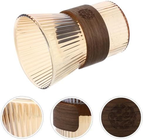 Luxshiny Glass Toothbrush Holder Bathroom Tumbler