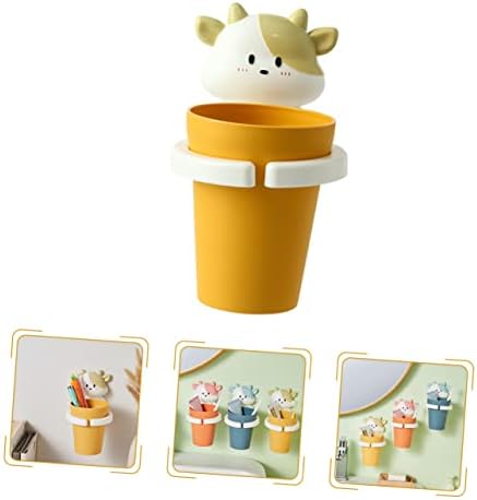Playful Cartoon Toothbrush Cup for Kids Easy to Install with Fun Design
