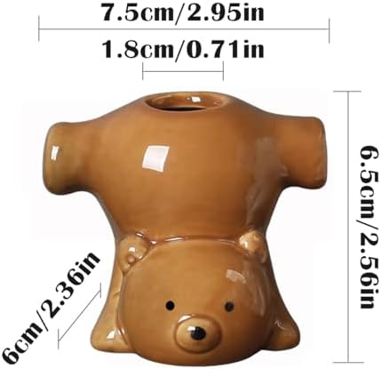 Two Funny Bear Toothbrush Holders