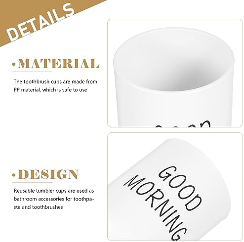 Alipis 2pcs Toothbrush Cups Holder for Bathroom