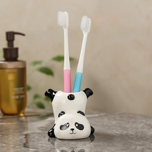 Cool Ceramic Panda Toothbrush Holder
