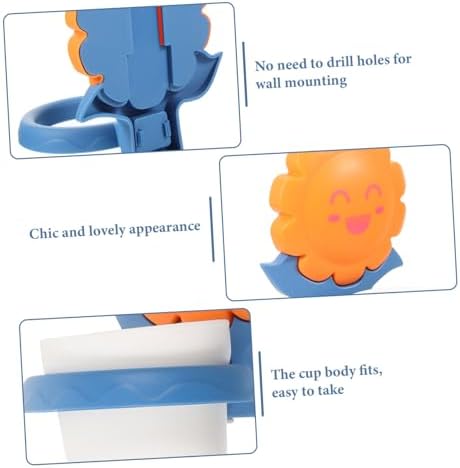 Cartoon Kids Wall Toothbrush Holder No Drill Required Durable and Safe