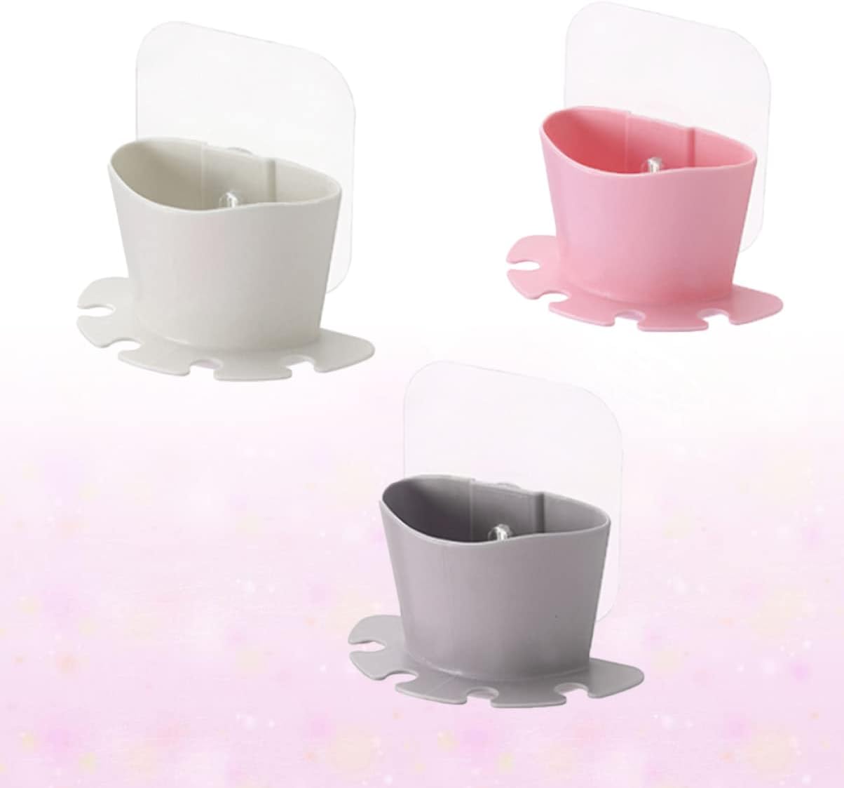 Self-Adhesive Toothbrush Holder Cup - Save Space Organize Effectively