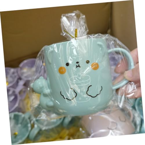 GleavI 2-Piece Cartoon Bear Toothbrush Cup Set