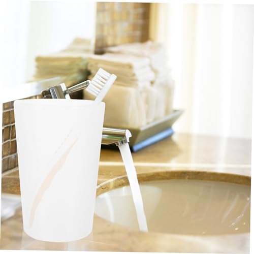 Cabilock 10pcs Reusable Transparent Toothbrush Cups for Bathroom Use