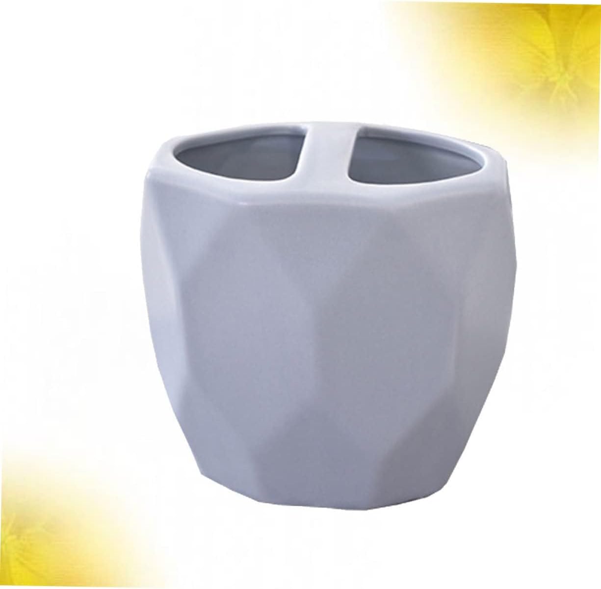 Elegant Ceramic Artistic Toothbrush Holder Modern Design Practical Stylish for your Bathroom