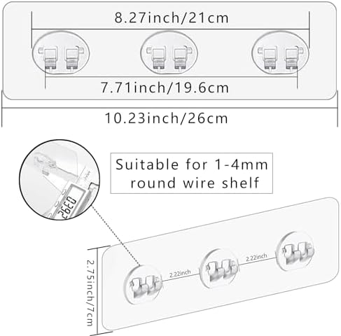 4-Piece Adhesive Shower Caddies for bathrooms