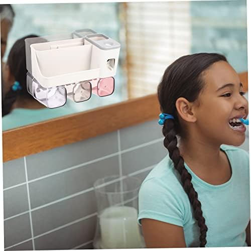 Space-Saving Wall-Mounted Toothbrush Holder for Families and Kids