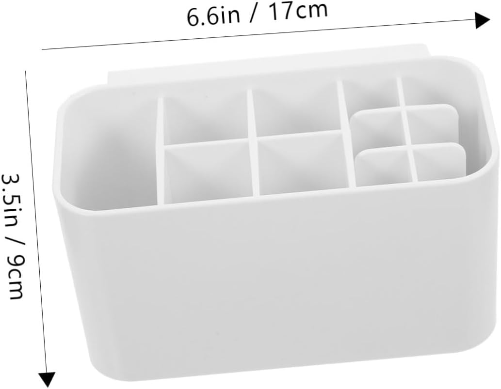 PRETYZOOM Toothbrush Holder with Storage Compartment and Organizer