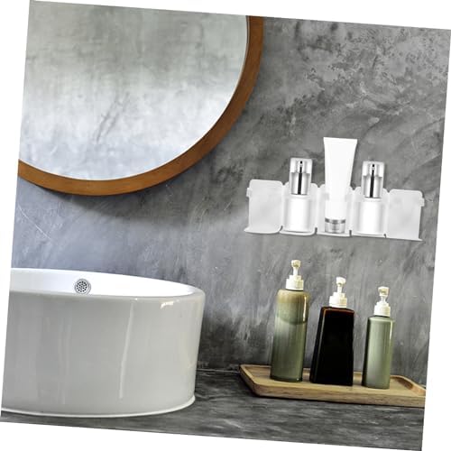 Luxshiny Wall Mounted Shower Organizer Multi-Purpose Storage Rack No Drilling