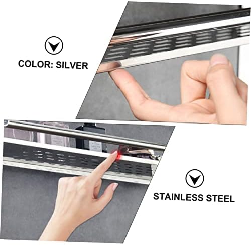 Stainless Steel Bathroom Storage Holder for Organization