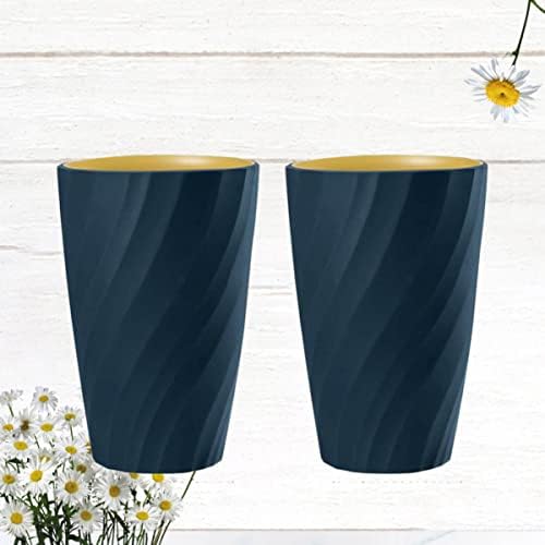 Cabinet-friendly 2-Piece Toothbrush Holder