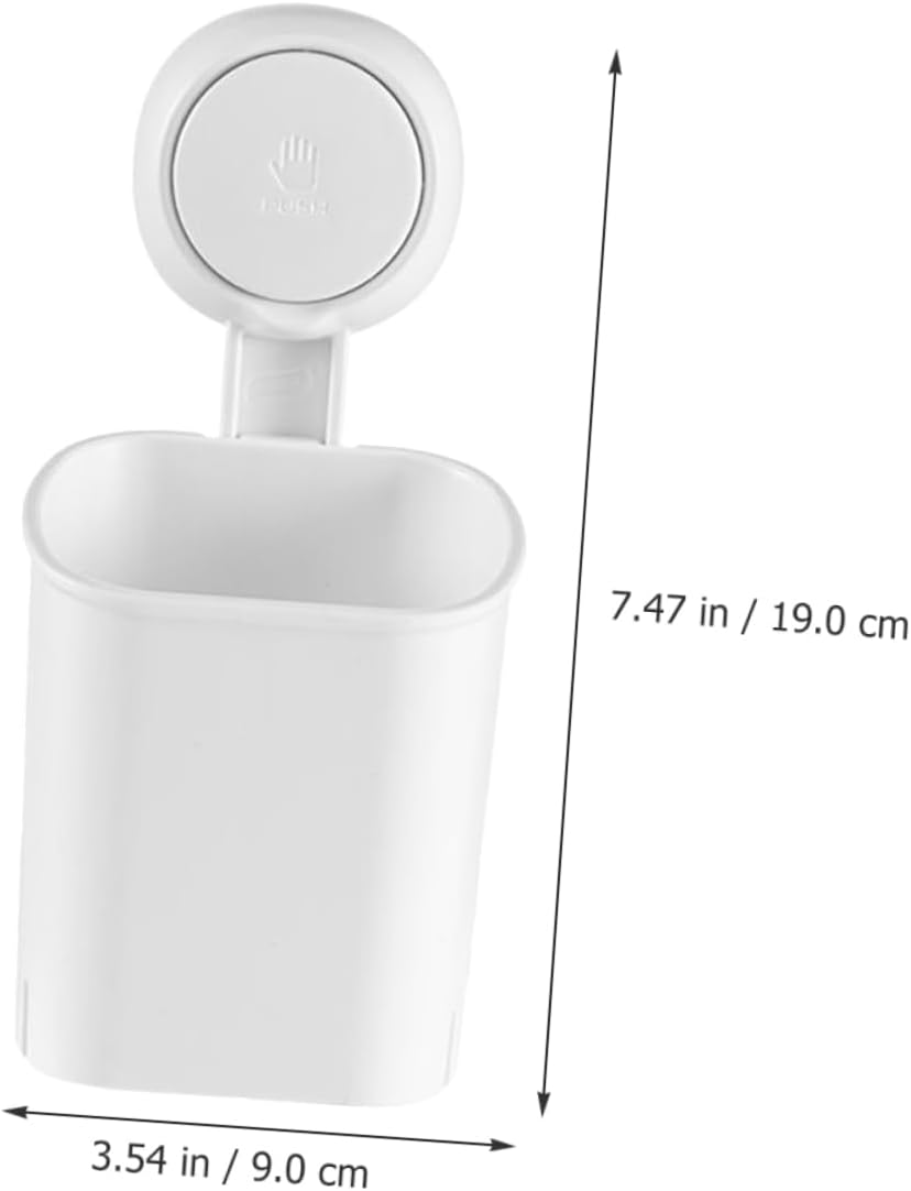 Wall Mounted Suction Cup Toothbrush Holder with Drainage 1