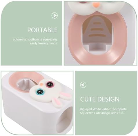 Adorable Bunny Toothbrush Dispenser Wall-Mounted Durable Tootheseenteredjs