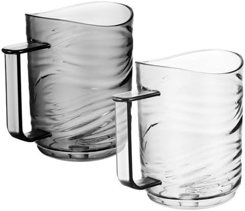 Ergonomic Handle Toothbrush Holder Cups