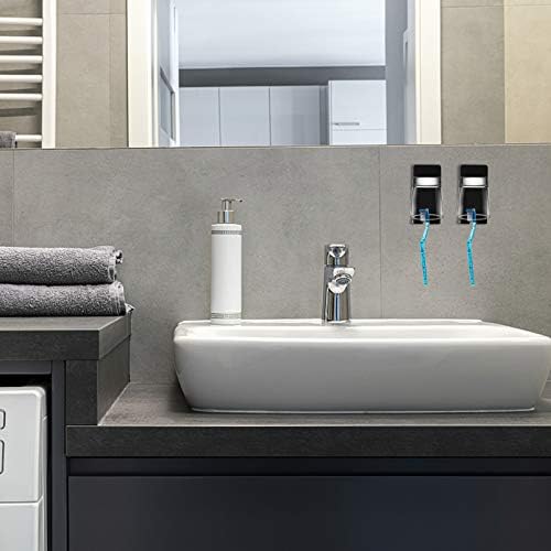 Durable Wall-Mounted Toothbrush Coffee Cup Holder No Tools Required 2-Piece Pack