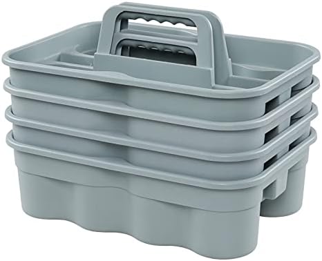 Melontray 6-Pack Plastic Cleaning Supply Caddy with Carry Handle