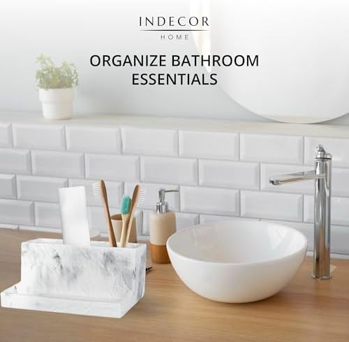 Stylish 3 Compartment Bathroom Organizer