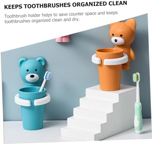 DOITOOL Wall-Mounted Toothbrush Organizer