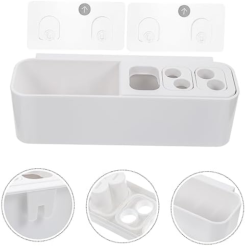 Bathroom Wall-Mounted Toothbrush Holder