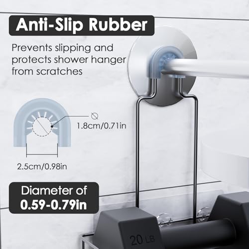 Lsnisni12-Piece Replacement Shower Adhesive Caddy Hooks