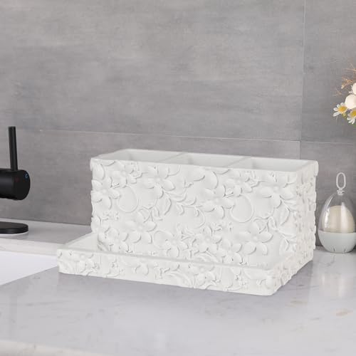 Indecor Home Luxury 3-Compartment Vanity Organizer