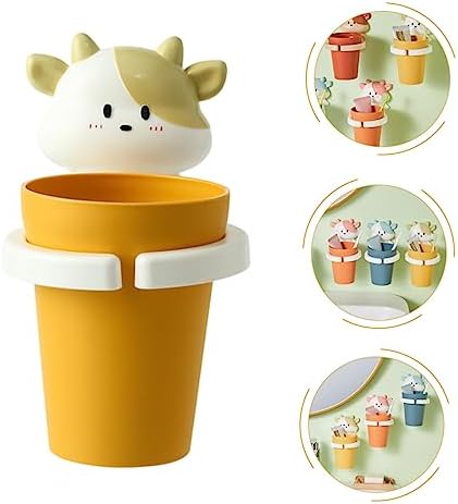 Playful Cartoon Toothbrush Cup for Kids Easy to Install with Fun Design