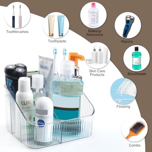 Secure 4 Slot Countertop Toothbrush Holder for Encoding BPA-Free and Durable