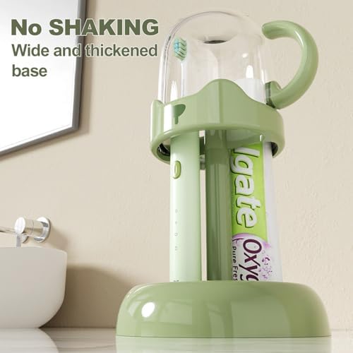 Adjustable Toothbrush Holder 2-in-1 Design for Bathrooms Travel