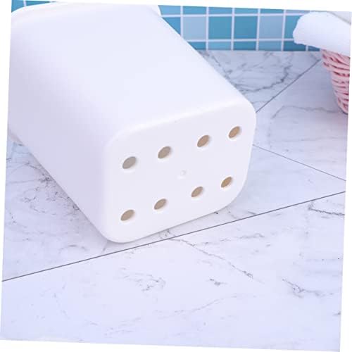ABOOFAN Wall-Mounted White Toothbrush Holder Easy to Install