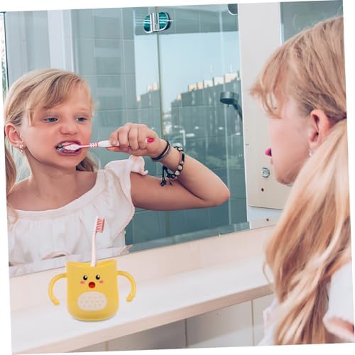 Sturdy Dino Toothbrush Holder with Double Handles