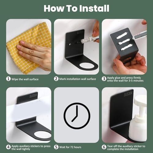 2Pcs Shampoo Holders for Inside Shower