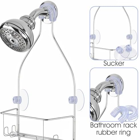 9-Piece Suction Cup Set for Shower Caddy