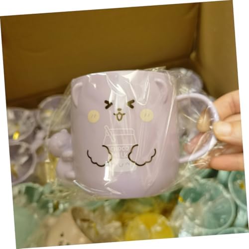 Alipis 2Pcs Cartoon Toothbrush Cup Cute Bear Design for Bathroom Use