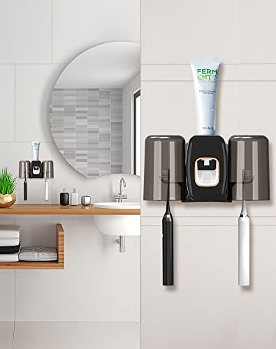 Efficient Wall-Mounted Toothpaste Holder