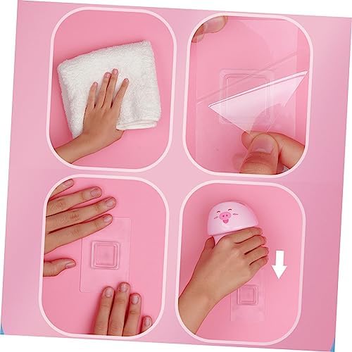 Pig Design Wall-Mounted Toothbrush Holder with Toothpaste Dispenser