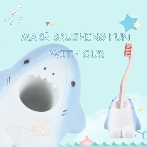 AKAKL Cute Shark Toothbrush Holder