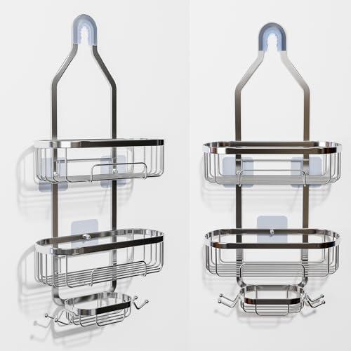 Effortlessly Organized Showers Rust-Resistant Caddies from Ycpasta