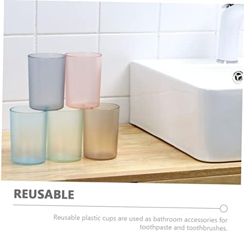5-Piece Toothbrush Toothpaste Holder Set Pink Compact Travel Bathroom organisers