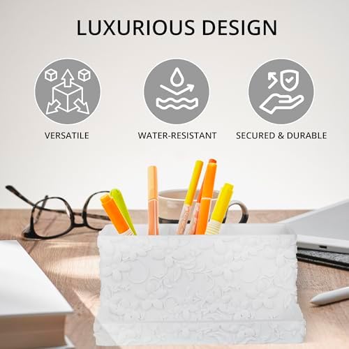 Indecor Home Luxury 3-Compartment Vanity Organizer