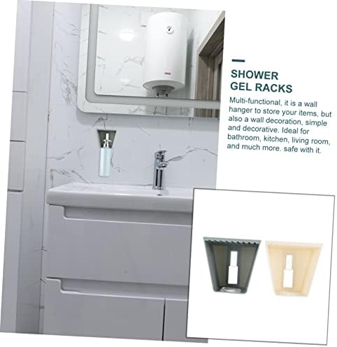 2-Piece Wall-Mounted Storage Racks for Bathroom