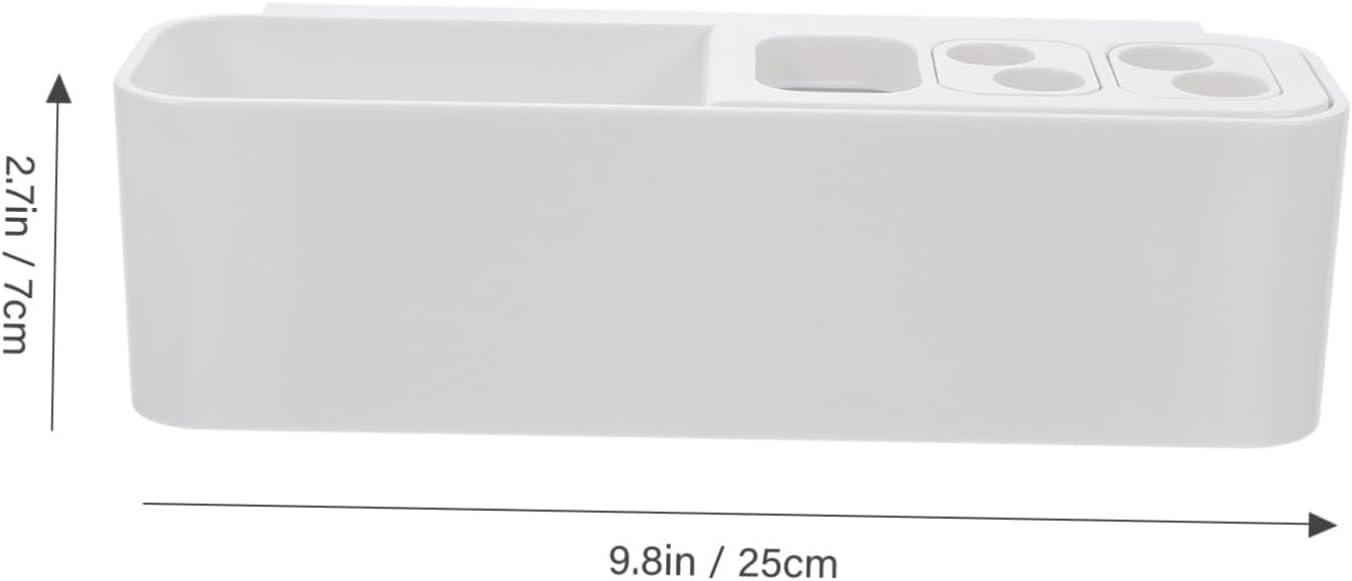 Holidoyo Toothbrush Holder Wall Mount Organizer No Drilling Strong Adhesive