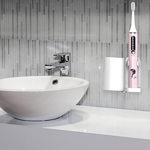 2 Sets Wall Mounted Electric Toothbrush Holder Cup Rack 1
